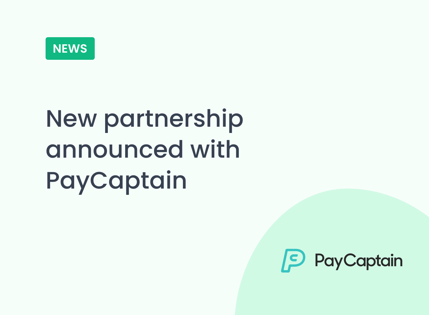 Sona and PayCaptain partnership announcement poster