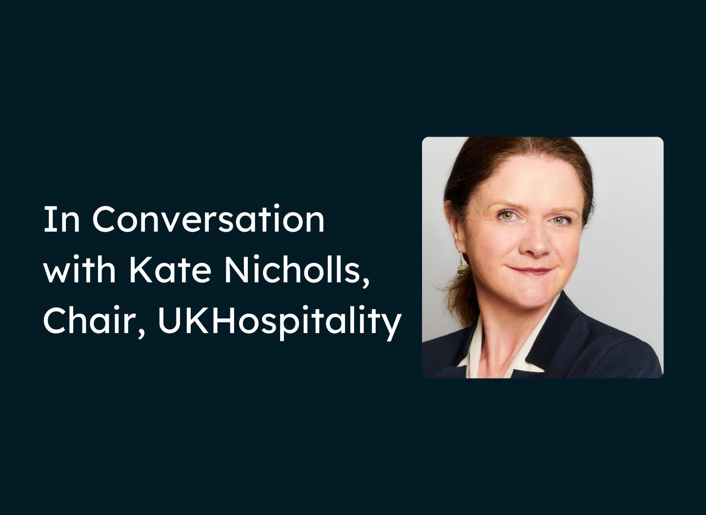 In conversation with Kate Nicholls