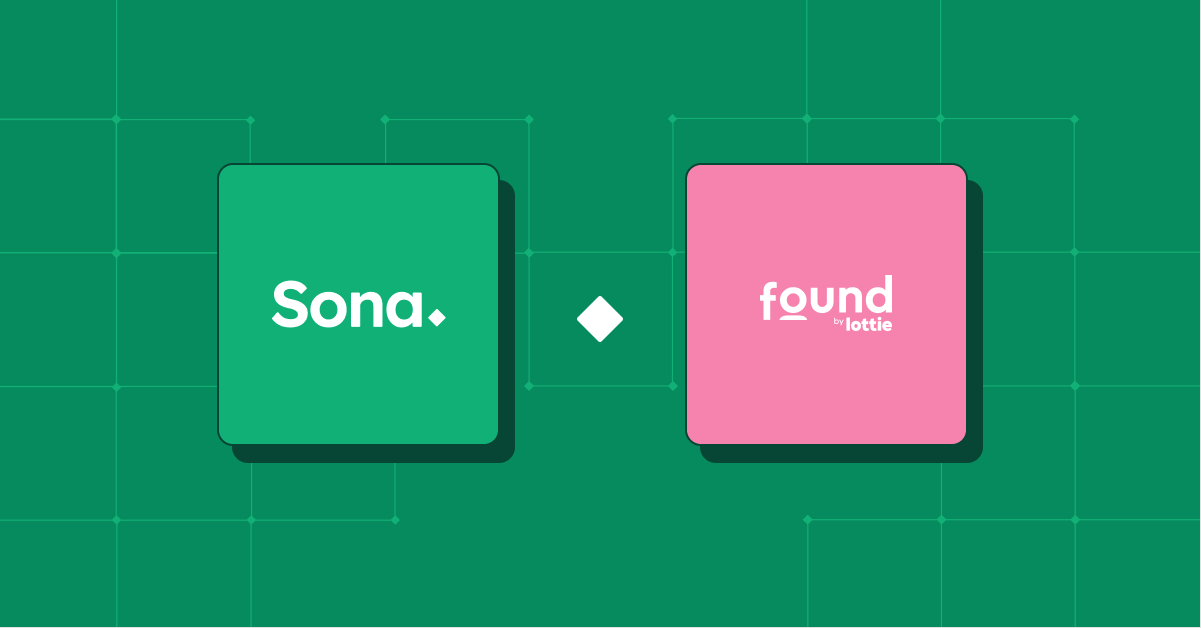 Sona partners with Found by Lottie 