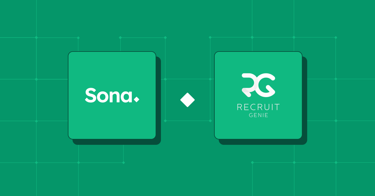 Sona and Recruit Genie partnership