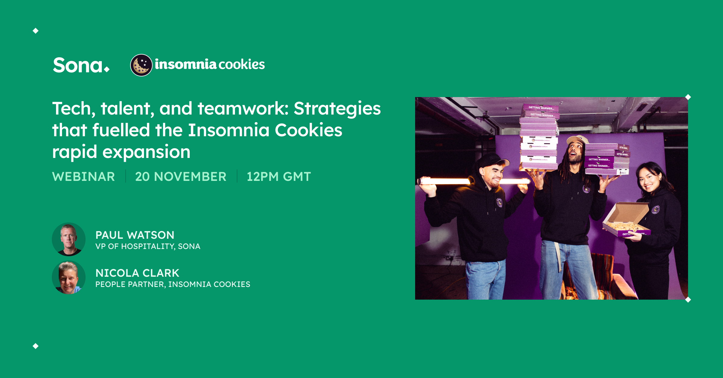 Tech, talent, and teamwork: Strategies that fuelled the Insomnia Cookies rapid expansion