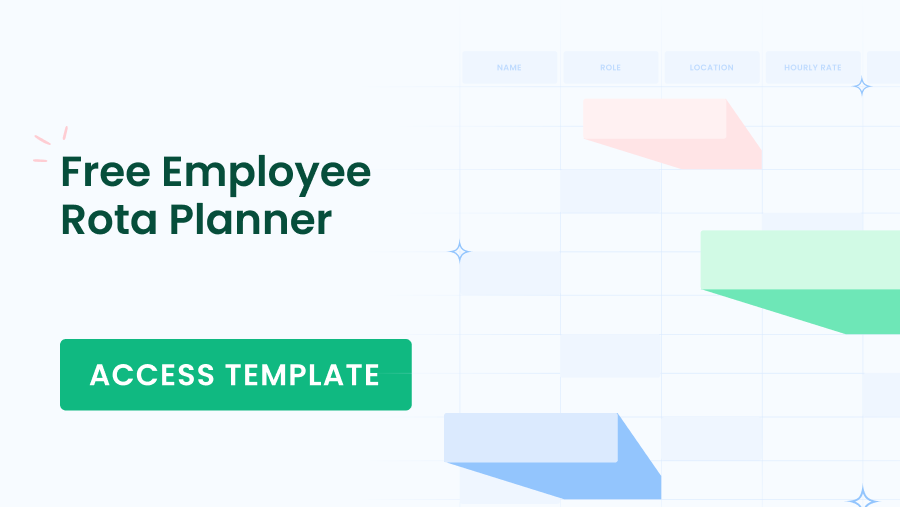 Free employee rota template
